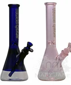Hoss Glass HOSS 12" Tall Mini Beaker Bong W/ Window Base