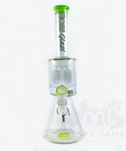 Hoss Glass Hoss 16" Tall Beaker Bong W/ Triple 6-Arm Tree Percs