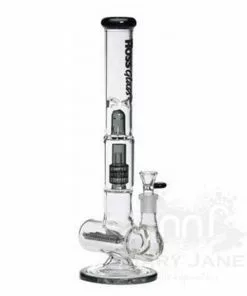 Hoss Glass Hoss 16" Tall Triple Inline To Grid Perc Bong