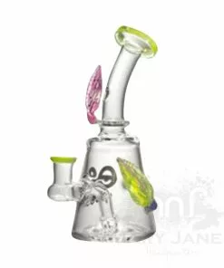 Cheech Glass 7" Tall Colour Leaves Dab Rig