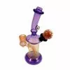 Local Art Hippo Glass 7.5" Tall Purple Lolipop Dab Rig