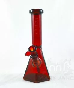 West Coast Gifts Red Eye Tek 10" Terminator Finish Hex Base Beaker Bong
