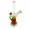 Local Art Hippo Glass 10.5" Tall Fumey Slime Horn Bubbler