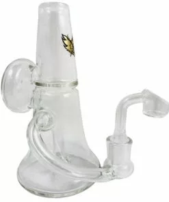 West Coast Gifts Red Eye Glass 5.5" Tall Dropdown Cone Dab Rig