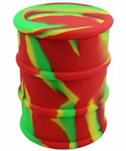 Moe Gifts Storage Oil Barrel Silicone Jar