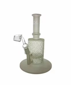 West Coast Gifts GEAR Premium 8" Tall Frosted Honeycomb Perc Dab Rigs