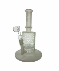West Coast Gifts GEAR Premium 8" Tall Frosted Honeycomb Perc Dab Rigs