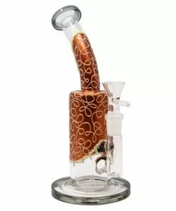 Maple Craft Inc. Copper 9" Tall Glow-In-Dark Dripping Dab Rig Rigs