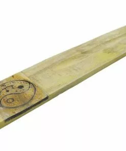 BOB Headquarters White Wood Incense Burner - Yin Yang Incense And Incent Holders