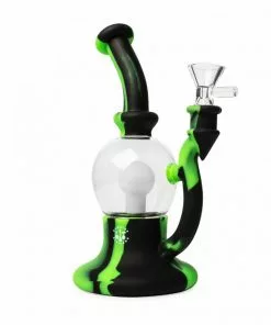 West Coast Gifts LIT Silicone 7.5" Tall Glow-in-the-Dark Orb Bubbler
