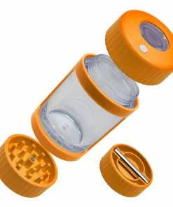 Maple Craft Inc. New Arrivals L.E.D. Stash Can With Grinder