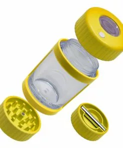 Maple Craft Inc. New Arrivals L.E.D. Stash Can With Grinder