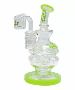 Maple Craft Inc. Crown Glass 6" Dab Rigs By Maple Glass New Arrivals