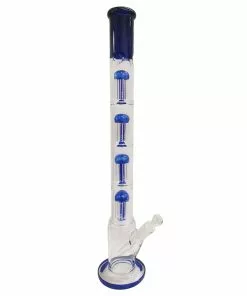 Moe Gifts 23.5" Tube Bong W/ Quadruple Tree Perc