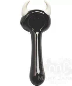 West Coast Gifts Red Eye Glass White Horn Glass Hand Pipe