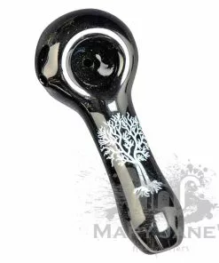 West Coast Gifts Red Eye Glass Monochrome Tattoo Glass Hand Pipes