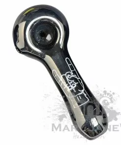 West Coast Gifts Red Eye Glass Monochrome Tattoo Glass Hand Pipes