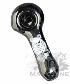West Coast Gifts Red Eye Glass Monochrome Tattoo Glass Hand Pipes