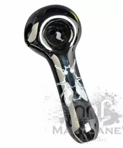 West Coast Gifts Red Eye Glass Monochrome Tattoo Glass Hand Pipes