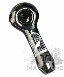 West Coast Gifts Red Eye Glass Monochrome Tattoo Glass Hand Pipes