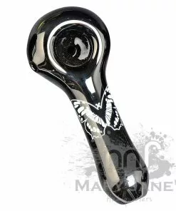 West Coast Gifts Red Eye Glass Monochrome Tattoo Glass Hand Pipes