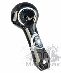 West Coast Gifts Red Eye Glass Monochrome Tattoo Glass Hand Pipes