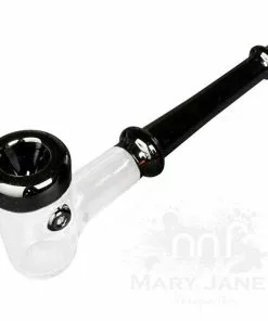 West Coast Gifts Red Eye Glass Lumberman Hand Pipe W/ Black Accents