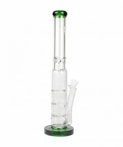 West Coast Gifts Red Eye Tek 20" Tall 7mm Thick Oil Can Bong W/ 3 Turbine Percs