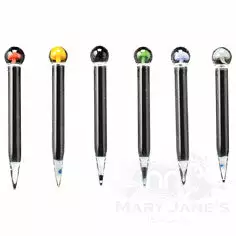 West Coast Gifts Red Eye Glass Mushroom Marble Dabber