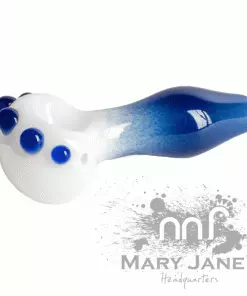 West Coast Gifts Red Eye Glass 3.75" Blue Mist Hand Pipe