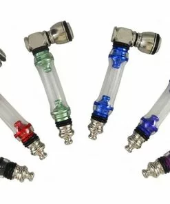 BOB Headquarters Bonz 4" Metal Pipe W/ Clear Ash Catcher Body By BIG Pipe Pipes