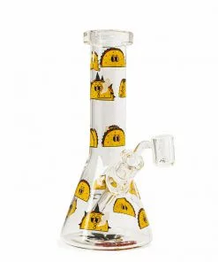 West Coast Gifts Red Eye Glass 8.5" Taco Tuesday Dab Rig
