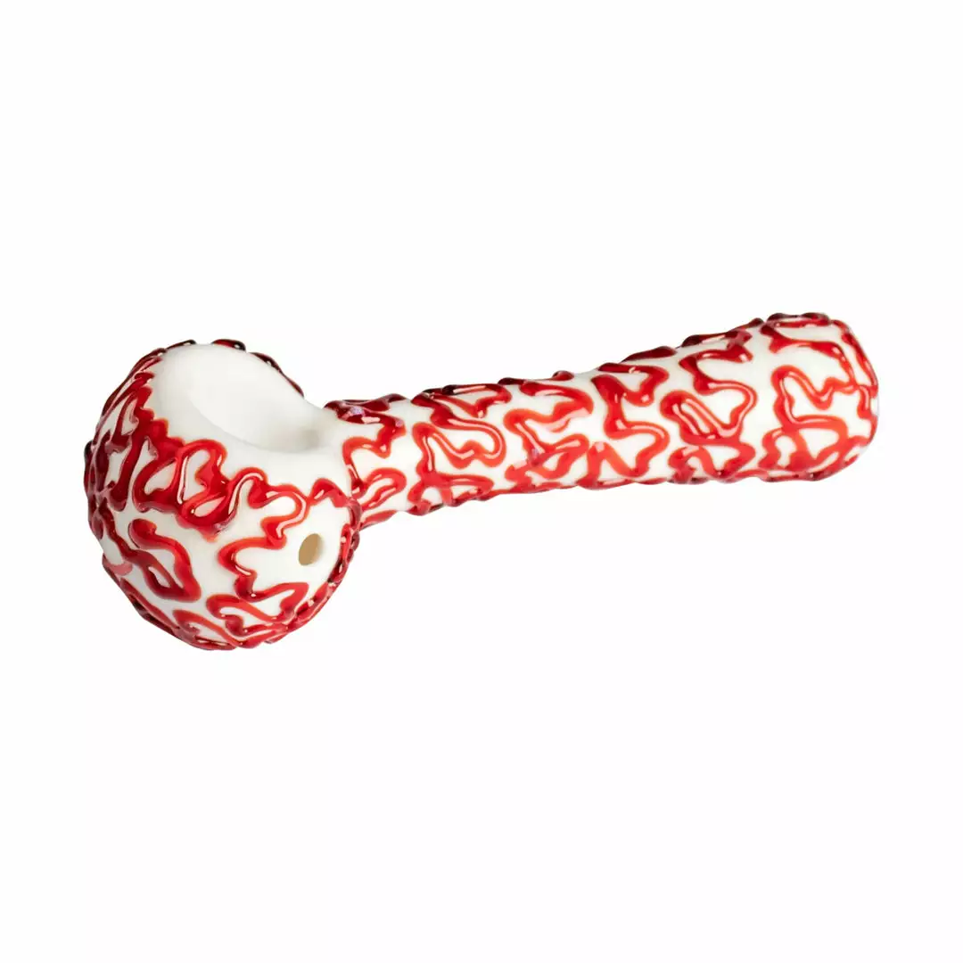 West Coast Gifts Red Eye Glass 4" Slither Hand Pipe