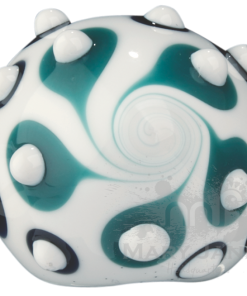 West Coast Gifts Red Eye Glass Baroque Hand Pipe