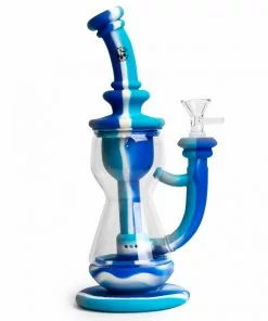 West Coast Gifts LIT Silicone 10" Tall Incycler W/Glass Chamber & Pull-Out
