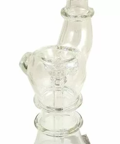 Local Art Lethal Glassworks Large Clear Bubbler