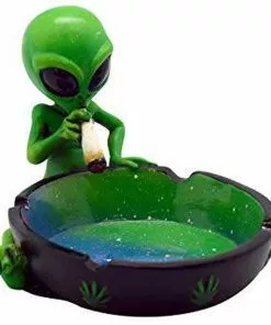 BOB Headquarters Alien Sitting & Smoking Ashtray Ashtrays