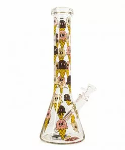 West Coast Gifts Red Eye Glass 15" Tall Ice Cream Dream Beaker Bong