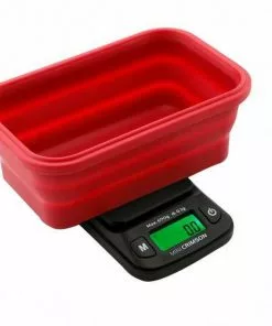 BOB Headquarters Truweigh - Mini Crimson - Collapsible Bowl Scale 100g X 0.01g – Black