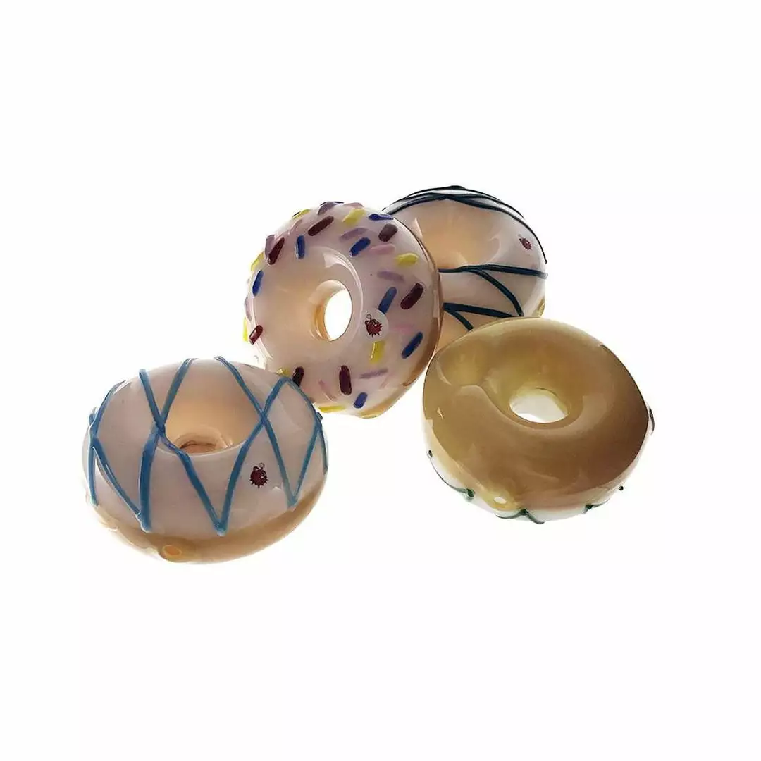 BOB Headquarters Blow-fish Glass Donut Pipe Pipes