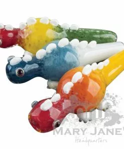 West Coast Gifts Red Eye Glass Dinosaur Jr. Glass Glass Hand Pipe