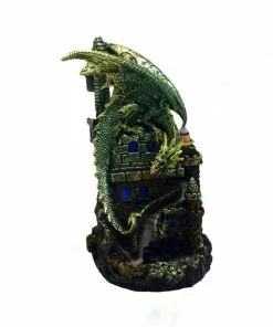 BOB Headquarters Green Dragon Backflow Incense Burner Incense And Incent Holders