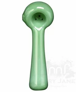 West Coast Gifts Red Eye Glass Solid Colour Glass Hand Pipe W/ Built-In Ashcatcher & Screen