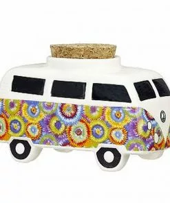 West Coast Gifts Storage Vintage Bus Ceramic Stash Jar