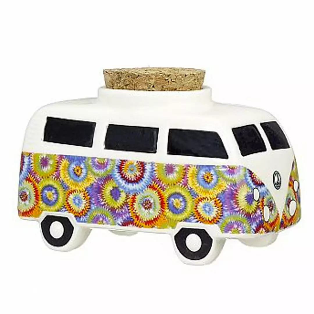 West Coast Gifts Storage Vintage Bus Ceramic Stash Jar