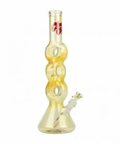 West Coast Gifts Cheech & Chong Glass 16" Tall Moe Money Tube Triple Donut Bongs