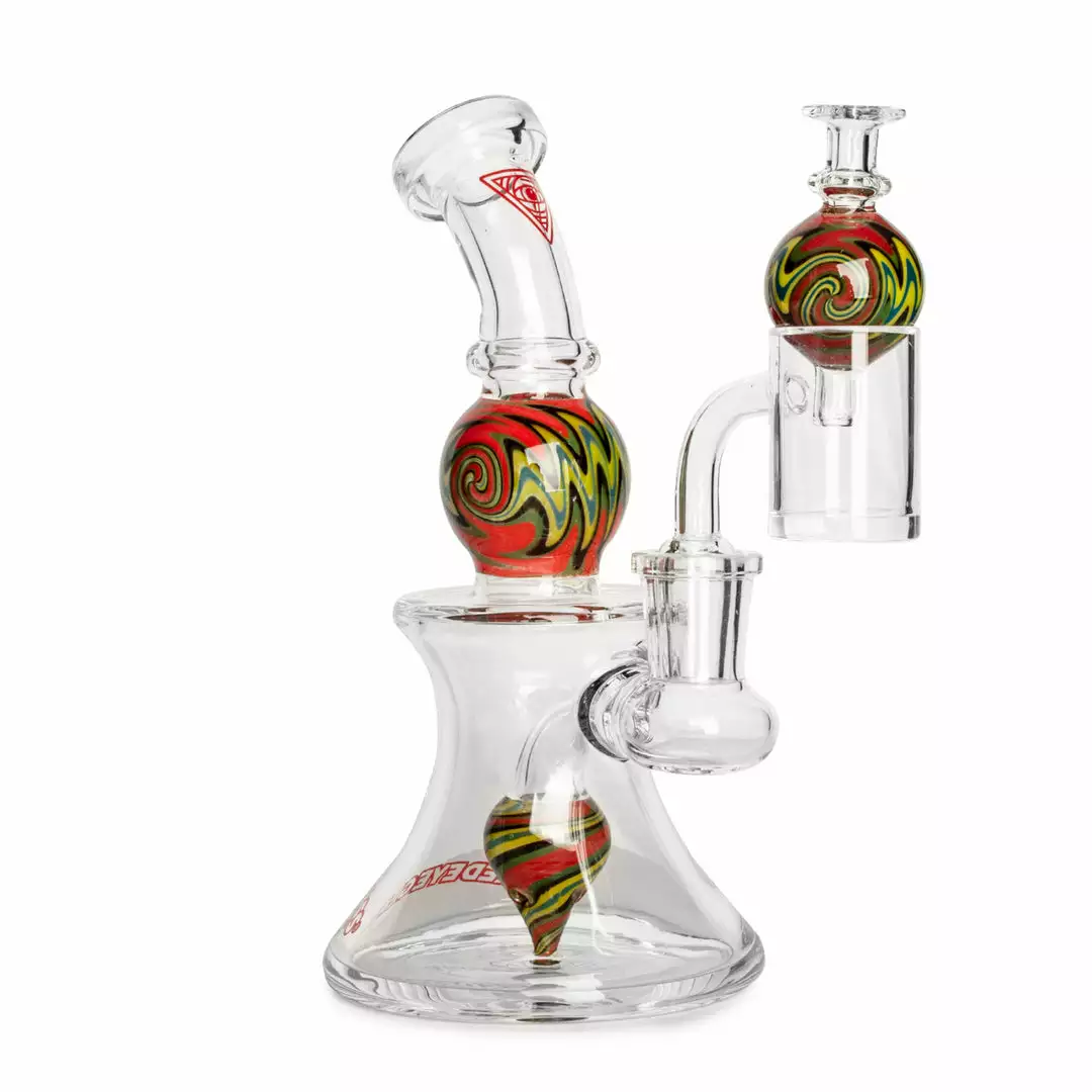 West Coast Gifts New Arrivals Red Eye Glass 6.5" Montage Concentrate Rig Sets