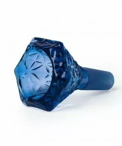 West Coast Gifts Red Eye Glass 14mm Hobstar Carved Cone Pull-Out Bong Bowl