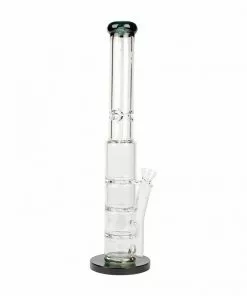 West Coast Gifts Red Eye Tek 20" Tall 7mm Thick Oil Can Bong W/ 3 Turbine Percs