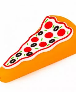 West Coast Gifts LIT Silicone 4" Pizza Hand Pipe With Glass Bowl